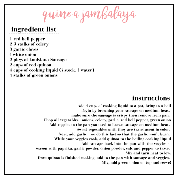 HAUTE EATS - Quinoa Jambalaya Recipe | https://thehautemommie.com/haute-eats-quinoa-jambalaya/