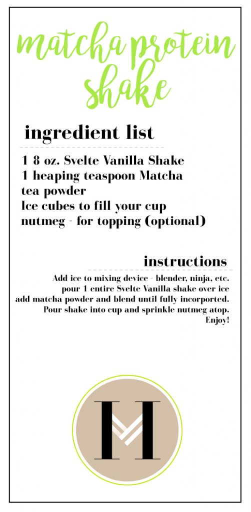 Matcha Protein Shake from The Hautemommie -- www.thehautemommie.com